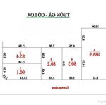 80,3m2 . mt 5m02, hậu 6m56. xóm đống, thôn gà cổ loa, đông anh,hà nội.