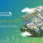 bán đất liền kề phương đông green valley - hoà bình lô 114m2, mặt tiền 6m