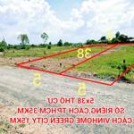 đất long an, 5x38 thổ cư sổ riêng cách vin group 16km