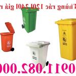 Bán thùng rác nhựa màu xanh giá rẻ, thùng rác 120l 240l 660l giá sỉ lẻ- lh 0911082000