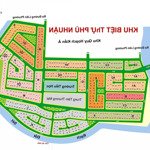 hàng tốt: bán nền 260m2 kdc phú nhuận 1/ sát trục chinh 659 giá đầu tư 82tr/m2 có tl