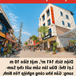 BÁN NHÀ 141m² – MẶT TIỀN 10M – LÀN 2 CHỢ SAMSUNG