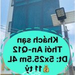 bán khách sanh mặt tiền đường thới an (dt:5x25.5m) 4l giá 11 tỷ thu nhập tốt.