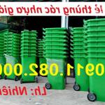 Cung cấp thùng rác 120l 240l tại vĩnh long- thùng rác giá rẻ- lh 0911082000