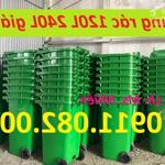 Cung cấp thùng rác 120 lít 240 lít 660 lít giá rẻ tại đồng tháp- thùng rác nhựa hdpe nắp kín- lh 0911082000