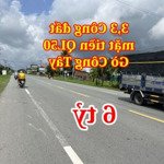 3,3 công đất, 2 mặt tiền ql50 - gò công tây