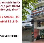 Chính chủ cho thuê mbkd tầng 1,2,3 tại thanh lân, hoàng mai; 23tr/th; 0377659698