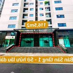 Bán gấp lô 117m2 tầng 1 kd - 2 cửa ra vào - sở hữu lâu dài tại cụm tòa đông nhất thanh