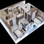 Bán Căn Hộ Thương Mại 3 Phòng Ngủđẹp Nhất Ecohome 3