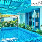 Villa sân vườn bể bơi phong cách địa trung hải giữa lòng phố tây đn