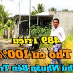 Nền thổ cư 100% 489 triệu đường bê tông 2m phú nhuận bến tre