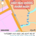 200m mặt tiền đường vào đập đu đủ, hàm minh