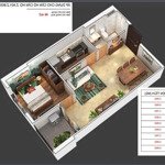 Bán căn 46m2 1 phòng ngủchung cư feliz home hoàng mai giá rẻ 3.3xxtỷ