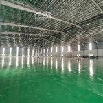 Cho thuê kho xưởng, 3000m2, đường công 40f, điện 3fa