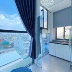 Duplex view kính tách bếp full nội thất