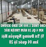 Chính chủ cho thuê 1.900 m2 kho xưởng km 4 ql 28 hàm thuận bắc