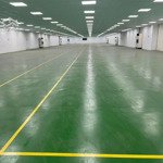 Cho thuê kho sạch nền epoxy diện tích 734m2 tại quận bình thạnh