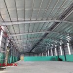 Cho thuê kho xưởng bến lức, dt: 6.000m2, giá: 250tr, có pccc, long an