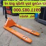 Sỉ lẻ xe nâng tay thấp giá rẻ tại cần thơ, xe nâng tay 3 tấn càng rộng màu cam- lh 0911082000