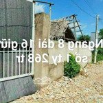 Bán lô đất 8x16 vla 1ty168triu