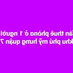 Mình cần thuê 1 phòng trọ nhỏ ở 1 người. trong khu phú mỹ hưng