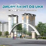 Bán đất bt-kđt hà phong, mê linh, 365m2, mt16m, lô góc, view công viên, sđỏ cc, 26 triệu/m2