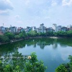 Bán nhà mặt hồ ba mẫu. hiếm, nhà đẹp ở kết hợp kinh doanh, vỉa hè đá bóng, view hồ sinh khí. 4 tầng