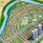 Bán đất lk- kđt chi đông, mê linh, 189m2,mặt tiền8m, đường 11,5m, cạnh sông, sđỏ cc, giá 16 tr/m2