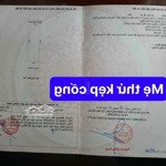 Cần bán gấp 1 lô đất đẹp đường mẹ thứ