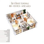 Cần bán căn góc 96,87m2 thiết kế 3 ngủ, 2vs, 2 lô gia đẹp nhất dự án tại khai sơn city long biên