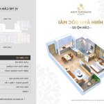 Bán căn hộ 1 phòng ngủ ( thiết kế 2 phòng ngủ1vs được) diện tích 57m2 giá bán 5,6 tỷ liên hệ: 0979286616