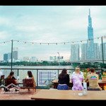 Cho thuê rooftop mặt tiền nguyễn văn hưởng, view sông + landmark. diện tích: 50m2, giá chỉ 18 tr/th