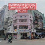 Cho thuê góc 2 mặt tiền trần hưng đạo, q5 (dt 9m x 8m) kc: trệt 1 lầu. giá 70tr/th. lh 0911119338