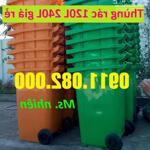 Miền tây nơi cung cấp thùng rác giá rẻ- thùng rác 120l 240l 660l mà xanh, cam- lh 0911082000