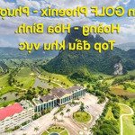 Siêu hiếm khuôn viên cạnh sân golf phoenix hòa bình -mặt ql6 -10.000m²