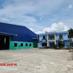 Cho thuê xưởng và sân 6000 m2 giá bán 250 triệu đường nguyễn hữu trí xã thanh phú huyện bến lức long an