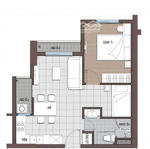 Bán căn hộ conic riverside f7,q8, căn 50m2, 1 phòng ngủ+, 1 vệ sinh view q1, giá bán 1.64 tỷ bao thuế phí.