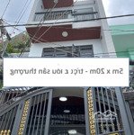 Hxh gần phú mỹ hưng, huỳnh tấn phát. 5m x 20m. trệt 3 lầu. hoàn công.