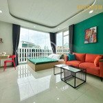 Cho thuê căn hộ studio bancol view kính full nt gần cv lê thị riêng