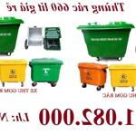 Mua thùng rác ở đâu giá rẻ- thùng rác 120 lít 240 lít 660 lít giá rẻ toàn miền tây- lh 0911082000