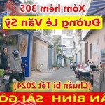 Nhà nguyên căn giá tốt hẻm 305 lê văn sỹ, q.tân bình