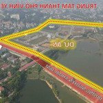 Cần bán đất băng 2 đường nguyễn khoái khu dân cư tỉnh ủy, vĩnh yên 104m2, 2,75 tỷ