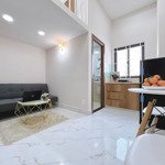 Cho thuê căn hộ duplex 30m2 có cửa sổ thoáng, đầy đủ nội thất có hầm xe, bảo vệ 24/7