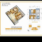 Cho thuê cc the golden an khánh p203 tòa t1, diện tích: 65m2, giá 8 triệu/ tháng