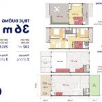 Trục đường 36m, bán căn shophouse 6x17 - giá full: 6,5 tỷ