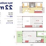 Trục đường 22m, bán căn shophouse 6x17 - giá full: 5,5 tỷ