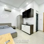 Mới 100% - căn hộ studio cứa sổ - full nội thất giáp quận 1