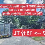 đất kho xưởng kdc thuận giao , p. thuận giao, tp. thuận an