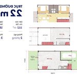 Trục đường 22m, bán căn shophouse 6x17 - giá full: 5,5 tỷ