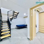 Căn hộ duplex chia 2 phòng ngủ full nội thất - điện 3k - free phí